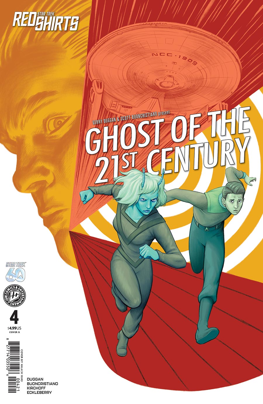 Star Trek Red Shirts Ghost Of The 21st Century #4 Cover B Variant Malachi Ward Cover