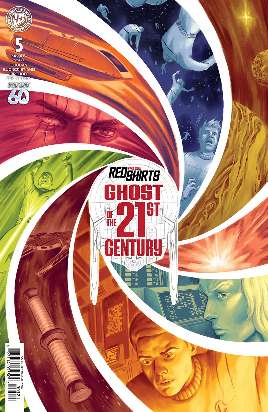 Star Trek Red Shirts Ghost Of The 21st Century #5 Cover B Variant Malachi Ward Cover