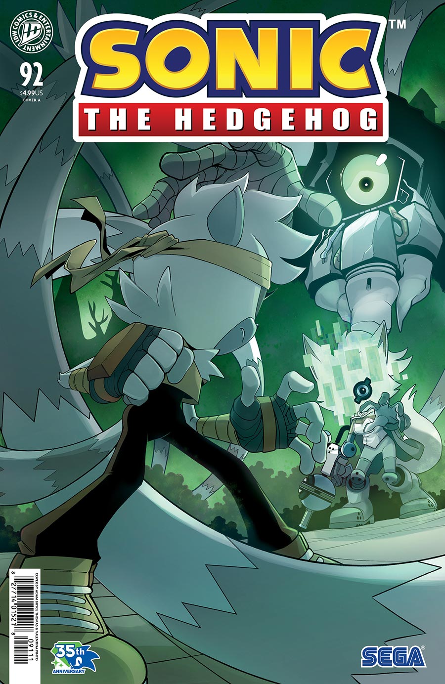 Sonic The Hedgehog Vol 3 #92 Cover A Regular Adam Bryce Thomas Cover
