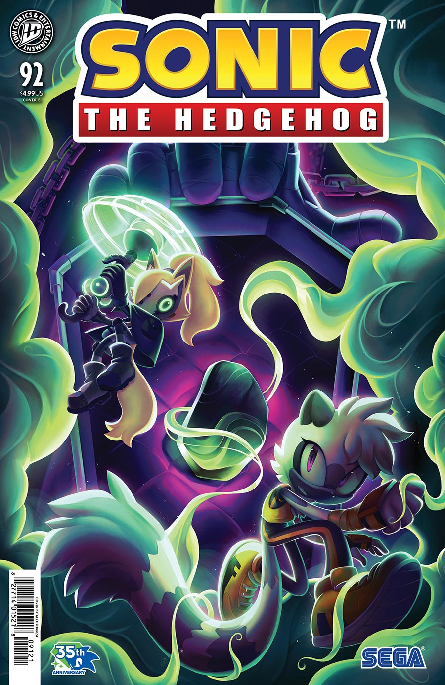 Sonic The Hedgehog Vol 3 #92 Cover B Variant Alex Forrest Cover