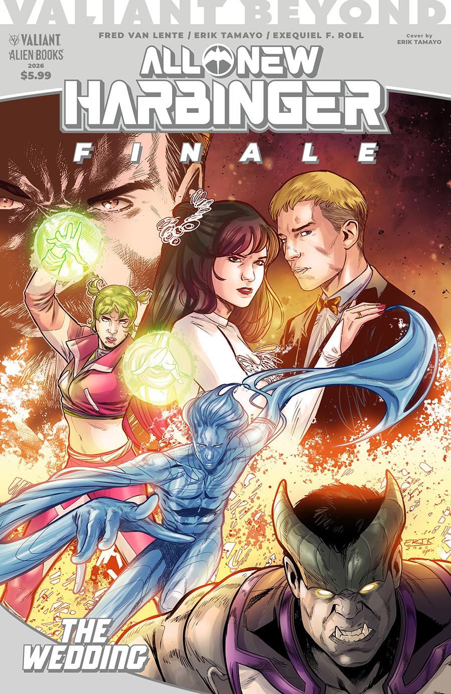 Valiant Beyond All-New Harbinger #9 Finale The Wedding Cover A Regular Erik Tamayo Cover