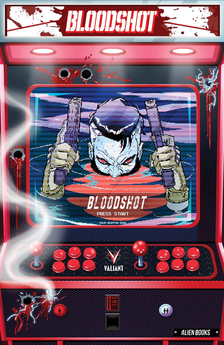 Valiant Beyond Bloodshot #8 Toy Soldiers Part 2 Finale Cover B Variant Colm Griffin Arcade Virgin Cover