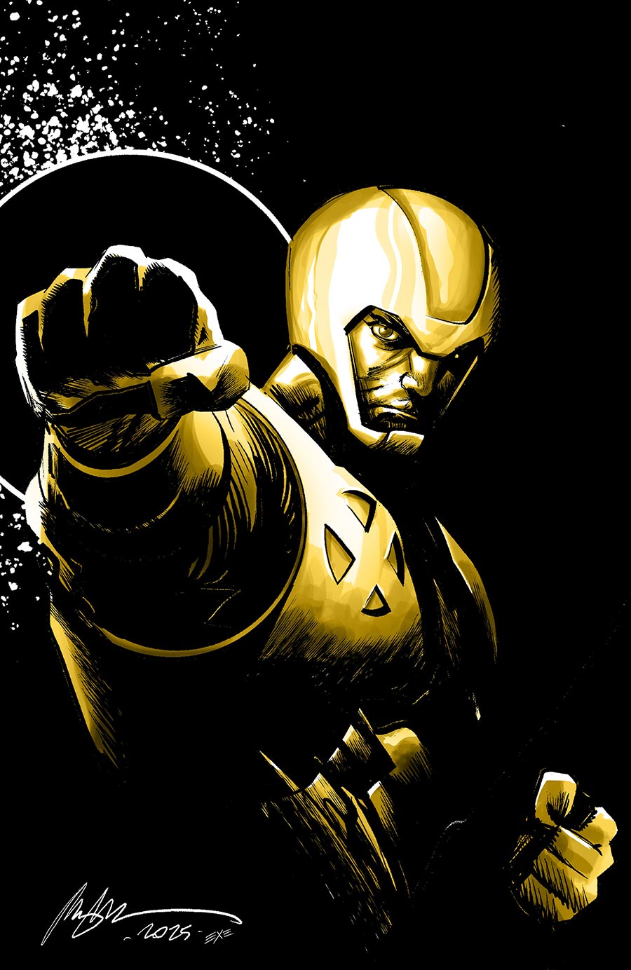 X-O Manowar Black White & Gold #2 Cover C Variant Rafael Albuquerque Virgin Cover