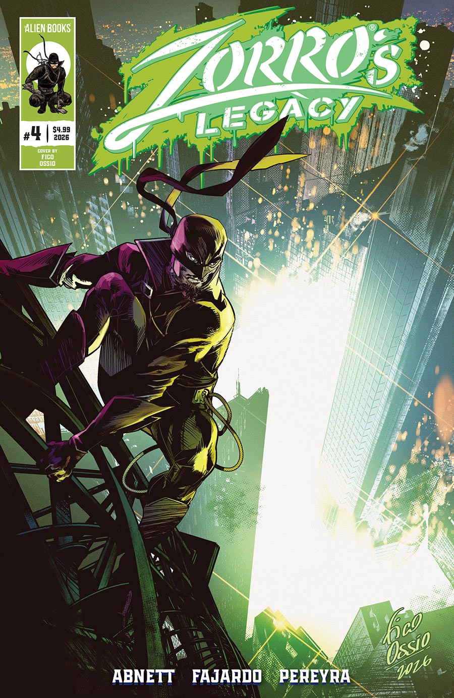 Zorros Legacy #4 Cover B Variant Fico Ossio Cover