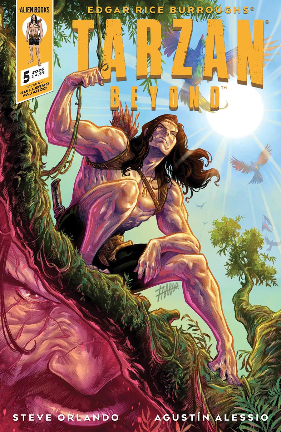 Tarzan Beyond #5 Cover B Variant Guillermo Fajardo Cover