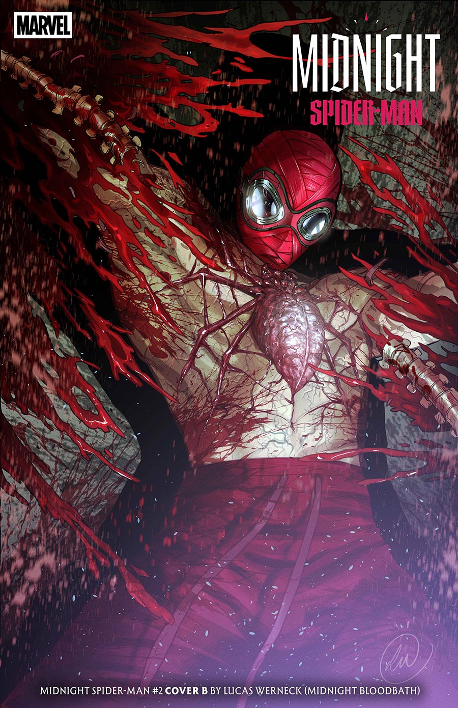 Midnight Spider-Man #2 Cover B Variant Lucas Werneck Midnight Bloodbath Cover