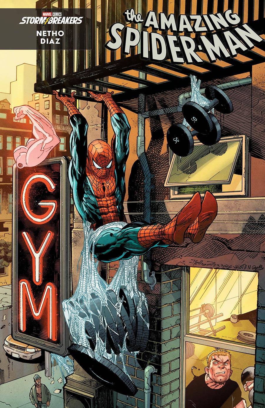 Amazing Spider-Man Vol 7 #1003 Cover D Variant Netho Diaz Workout Cover