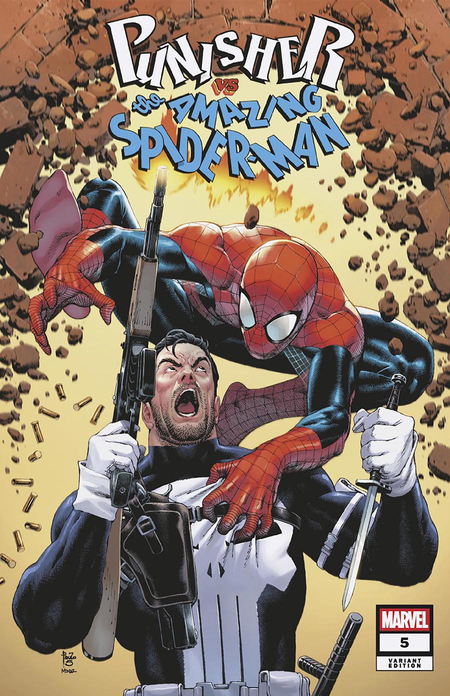 Punisher vs The Amazing Spider-Man #5 Cover B Variant Paulo Siqueira Cover