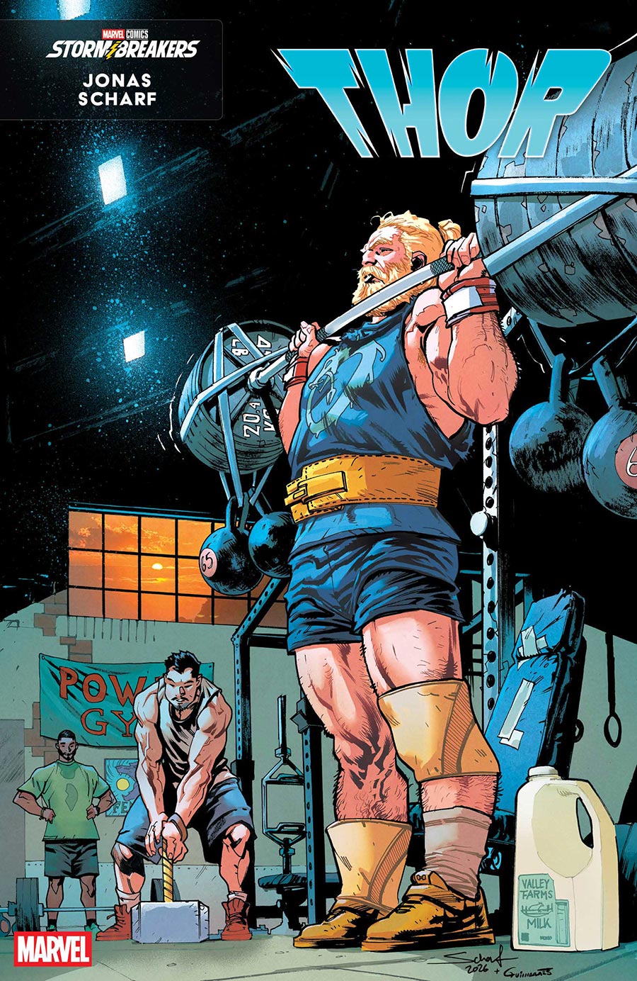Thor Vol 6 #803 Cover C Variant Jonas Scharf Workout Cover