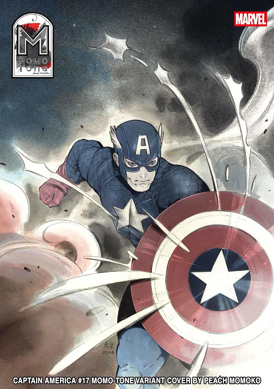Captain America Vol 11 #17 Cover B Variant Peach Momoko Momo-Tone Cover