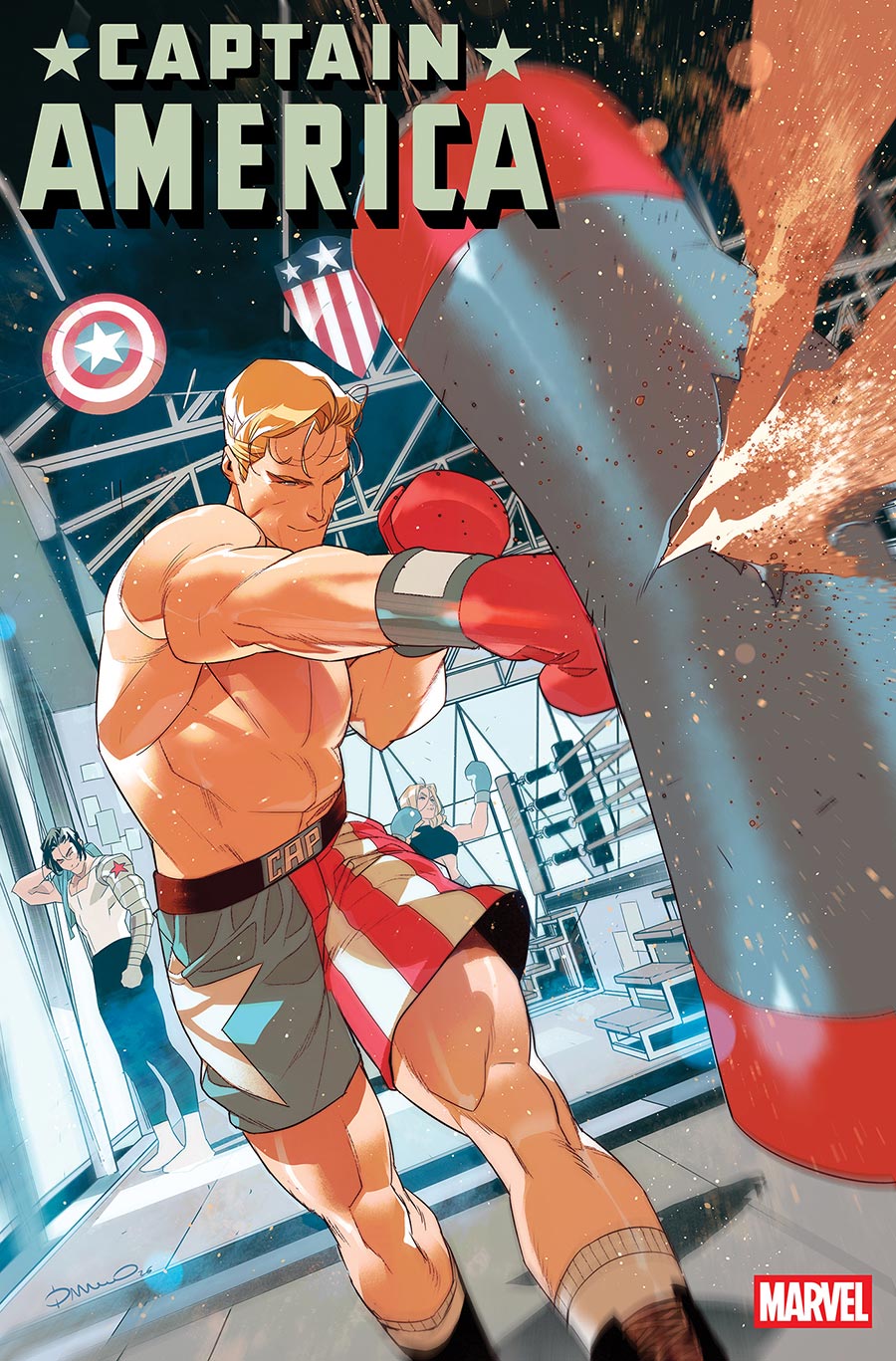 Captain America Vol 11 #17 Cover C Variant Simone Di Meo Workout Cover