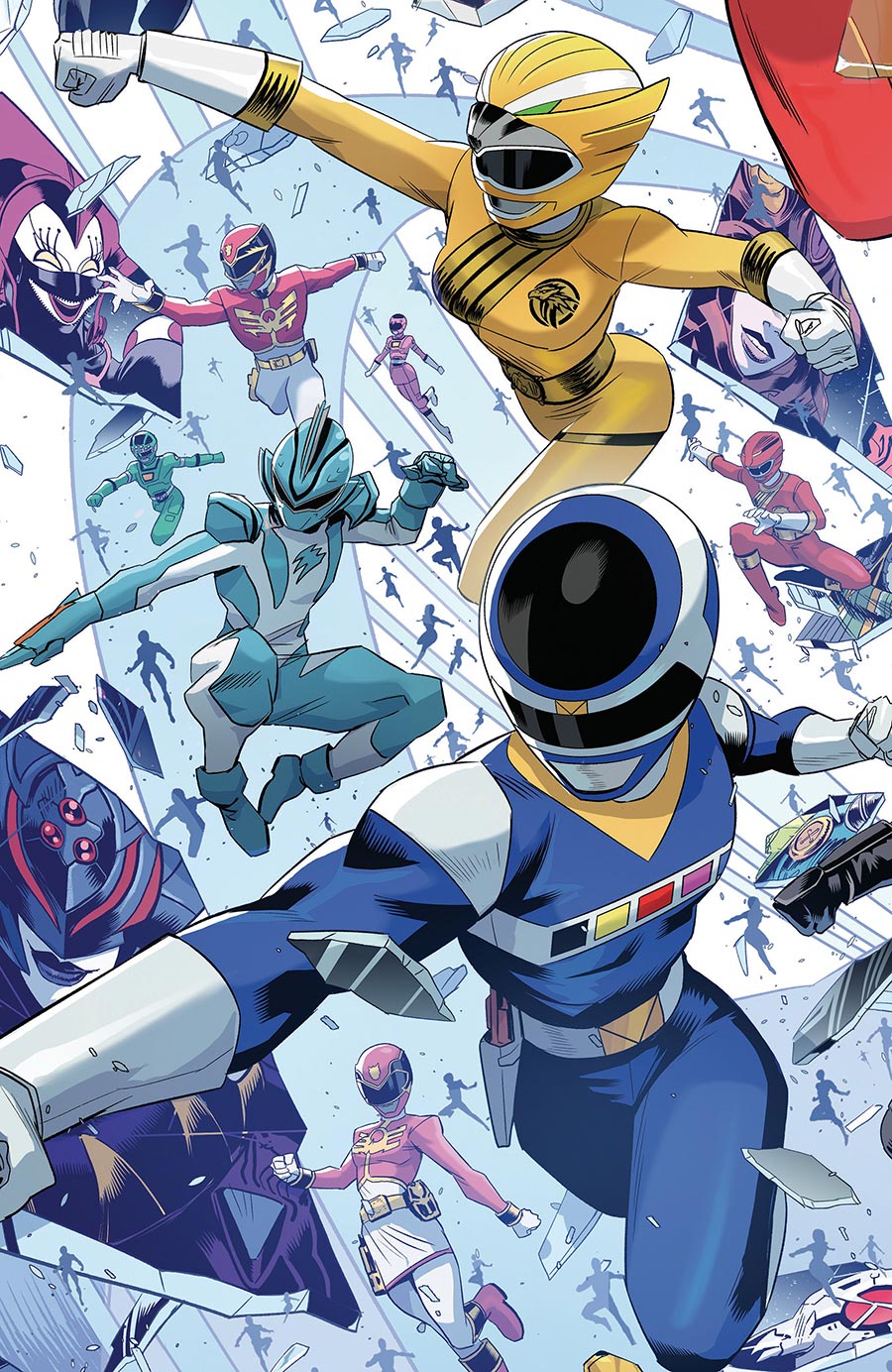 Power Rangers Unlimited #5 Cover C Variant Alessio Zonno Every Ranger Ever Connecting Virgin Card Stock Cover