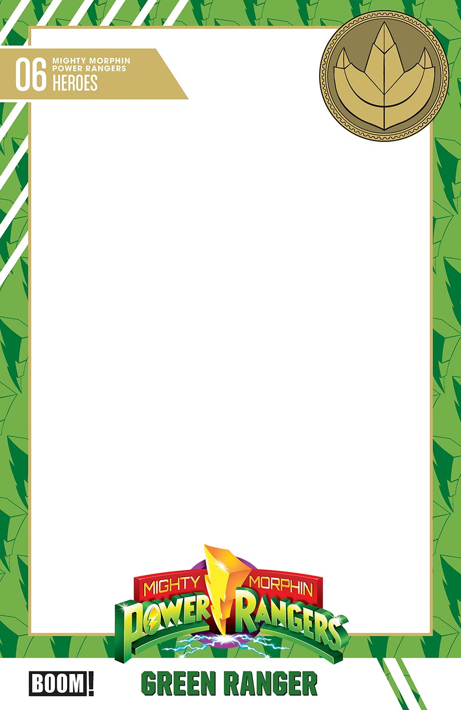 Mighty Morphin Power Rangers (BOOM Studios) Vol 2 #6 Cover D Variant Trading Card Blank Cover