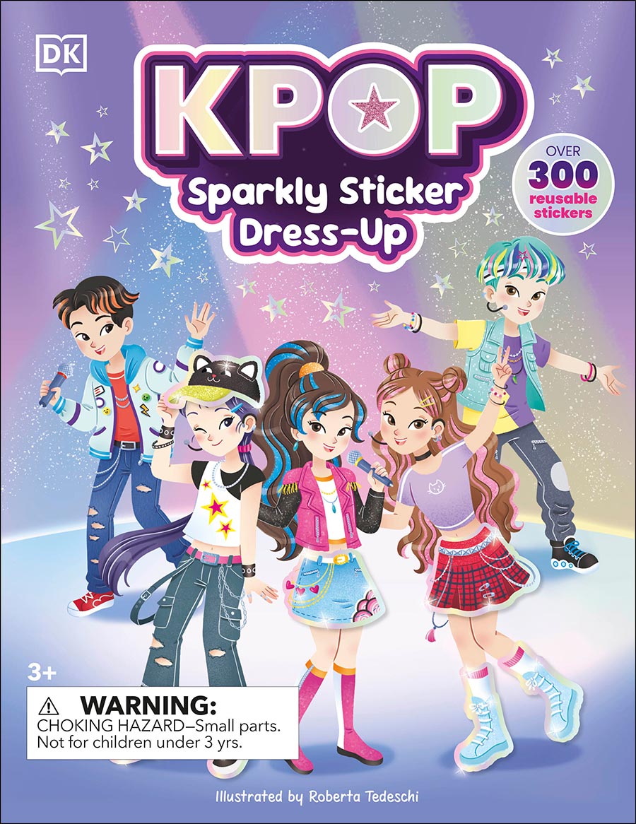 K-Pop Sparkly Sticker Dress-Up TP