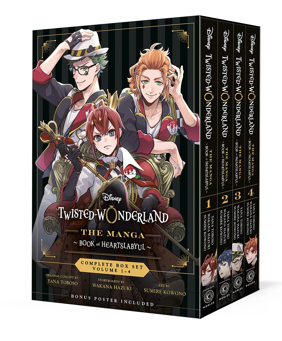 Disney Twisted-Wonderland The Manga Book Of Heartslabyul Boxed Set Volumes 1-4 Random House Worlds Edition