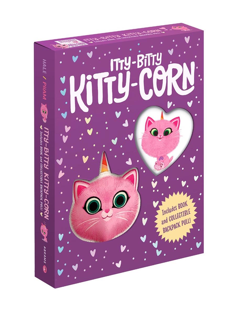 Itty-Bitty Kitty-Corn Gift Box Book And Collectible Backpack Pull HC