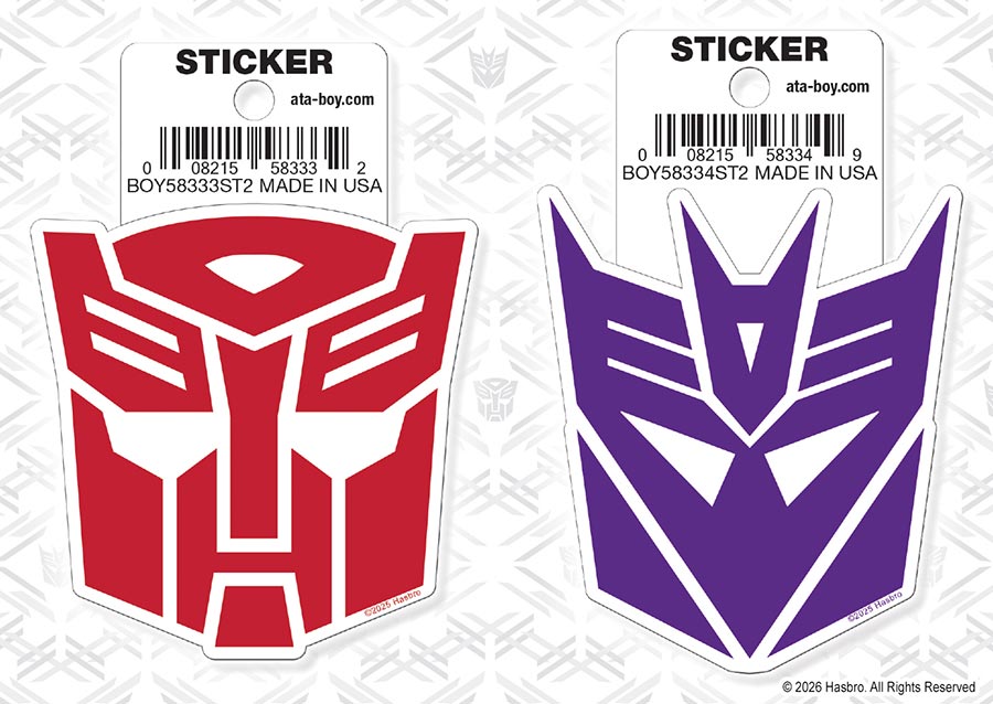 ATA-Boy Transformers 12-Piece Sticker Pack