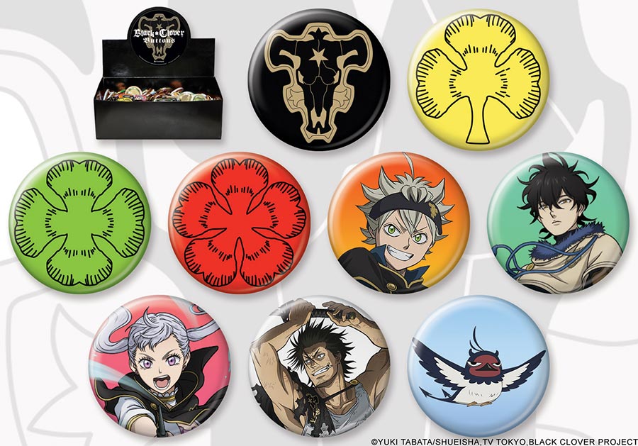 ATA-Boy Black Clover Button 144-Piece Assortment Case