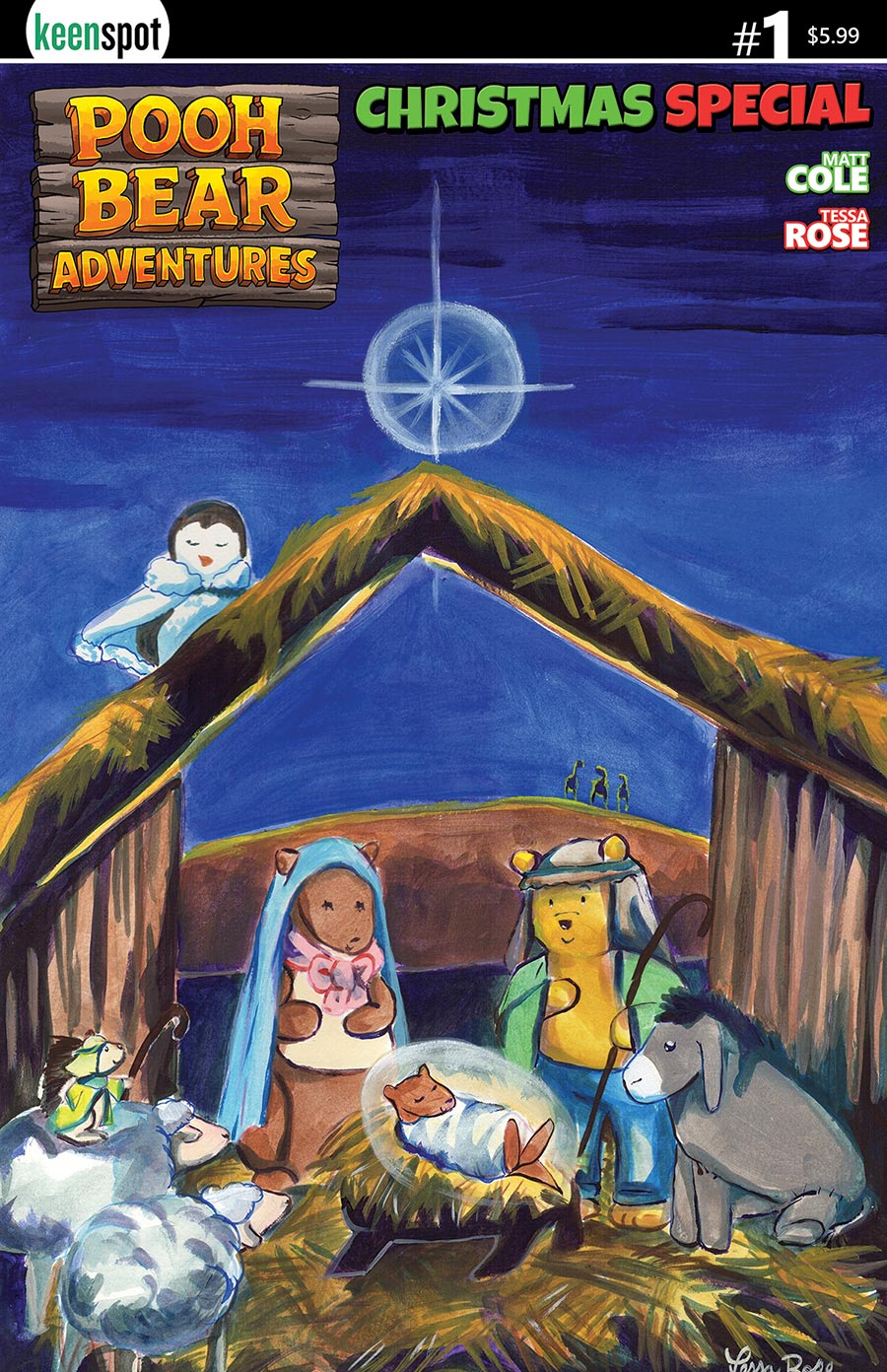 Pooh Bear Adventures Christmas Special #1 (One Shot) Cover C Variant Tessa Rose The Nativity Cover