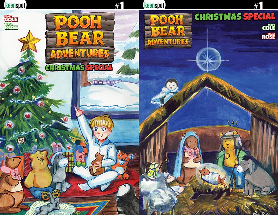 Pooh Bear Adventures Christmas Special #1 (One Shot) Cover D Variant Tessa Rose Holofoil Flip Cover