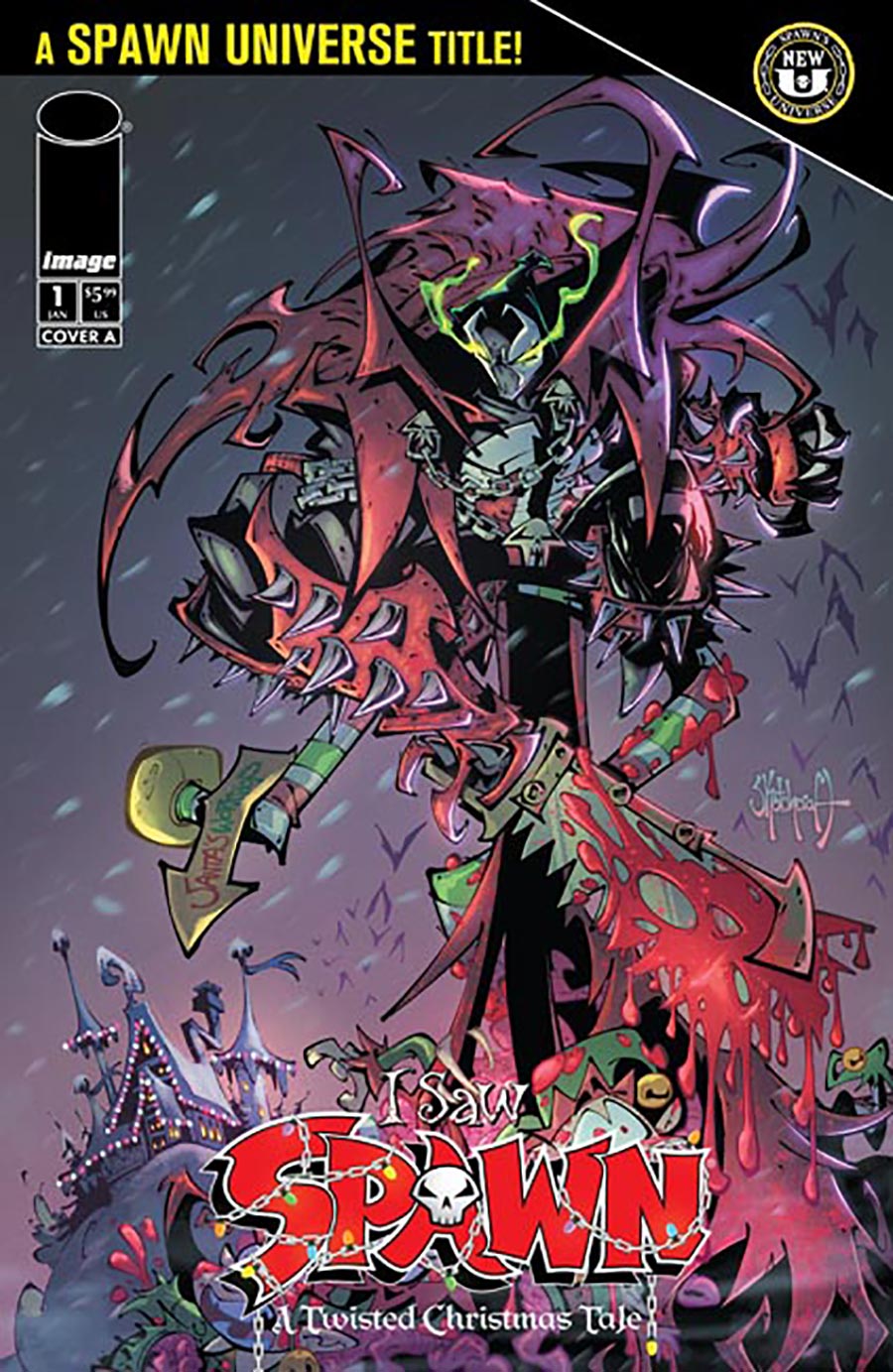 I Saw Spawn A Twisted Christmas Tale #1 Cover A Regular Rob Sketchcraft Duenas Cover