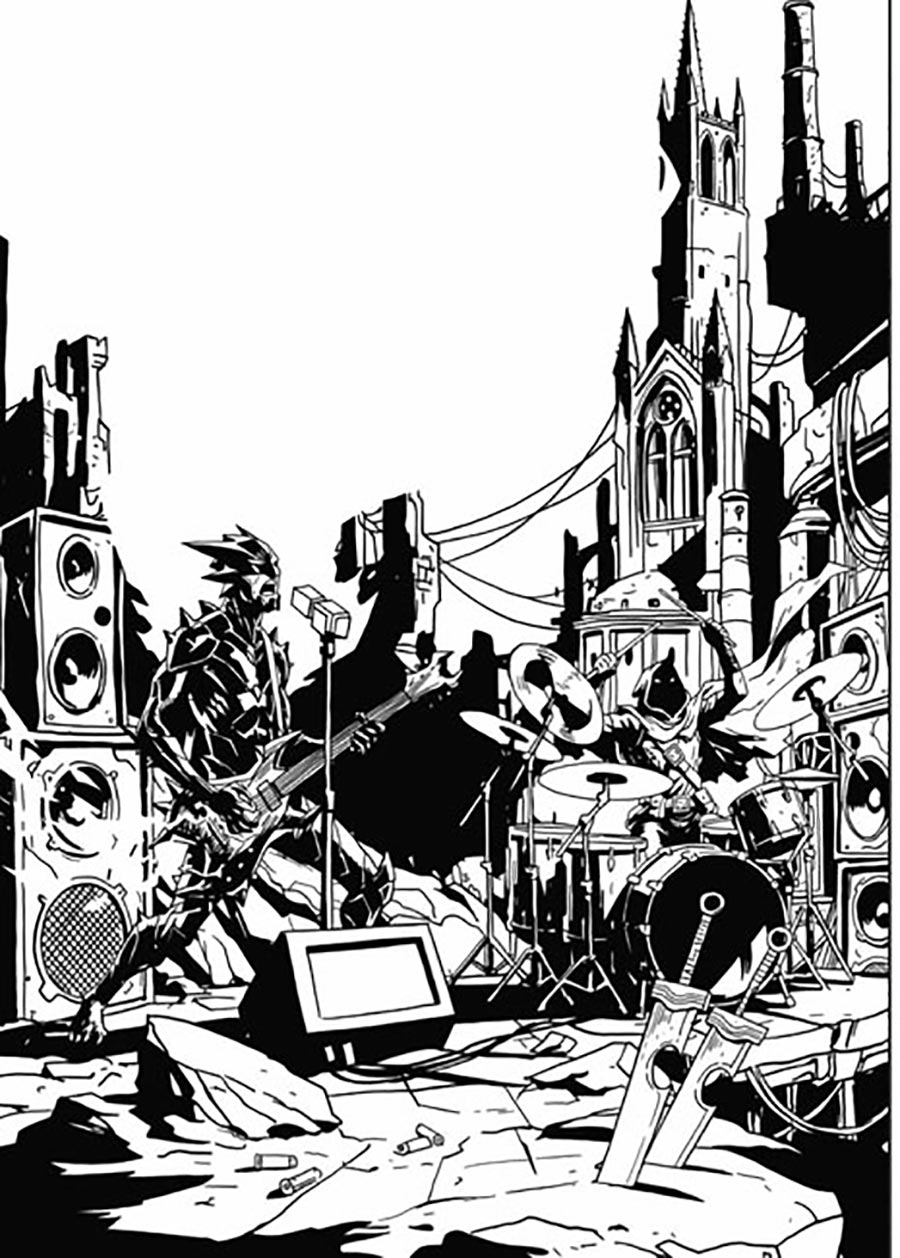 Fireborn #6 Cover F Variant Emmanuel Gervasoni Concert Black & White Card Stock Cover (From The World Of Lost Fantasy)