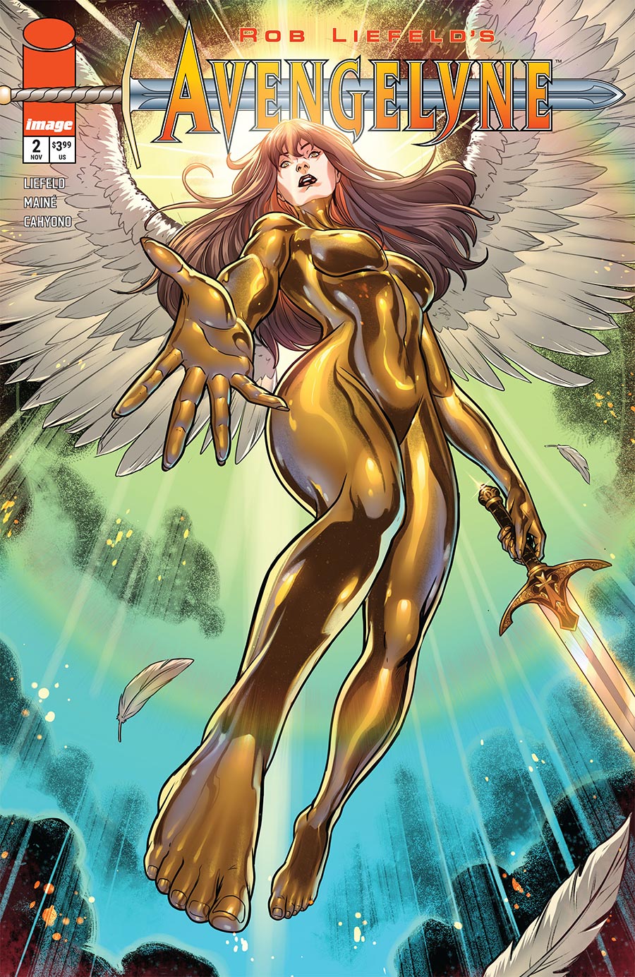 Rob Liefelds Avengelyne #2 Cover A Regular Daniel Maine Cover