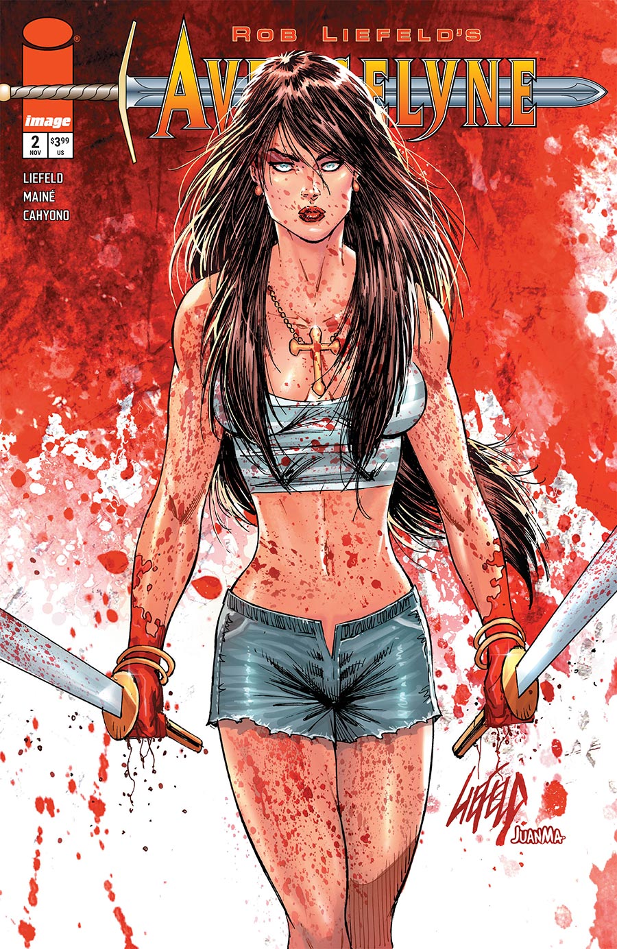 Rob Liefelds Avengelyne #2 Cover B Variant Rob Liefeld Cover