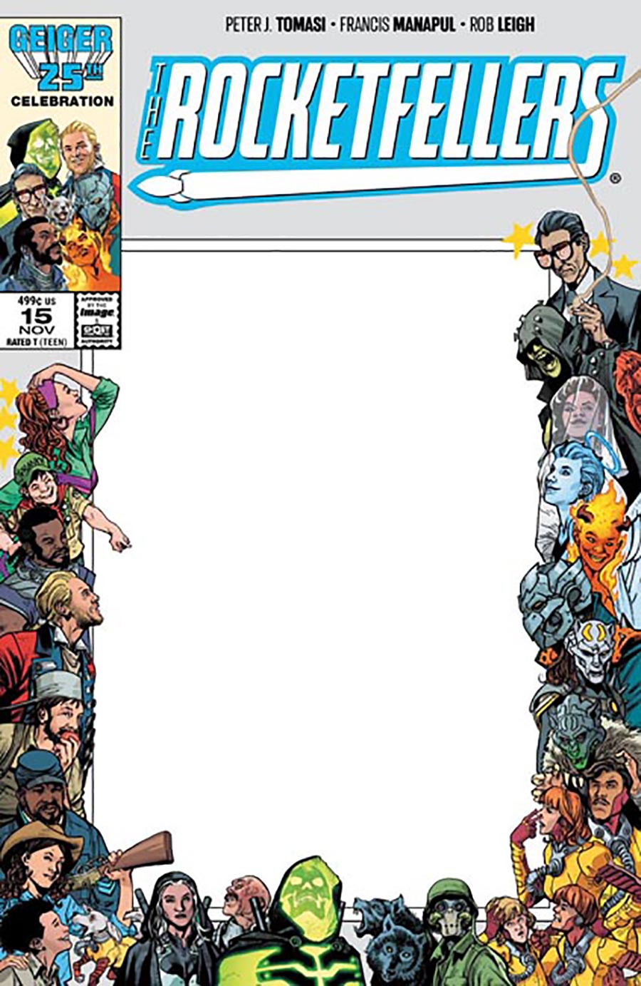 Rocketfellers #15 Cover D Variant Blank Cover (The Unbelievables)