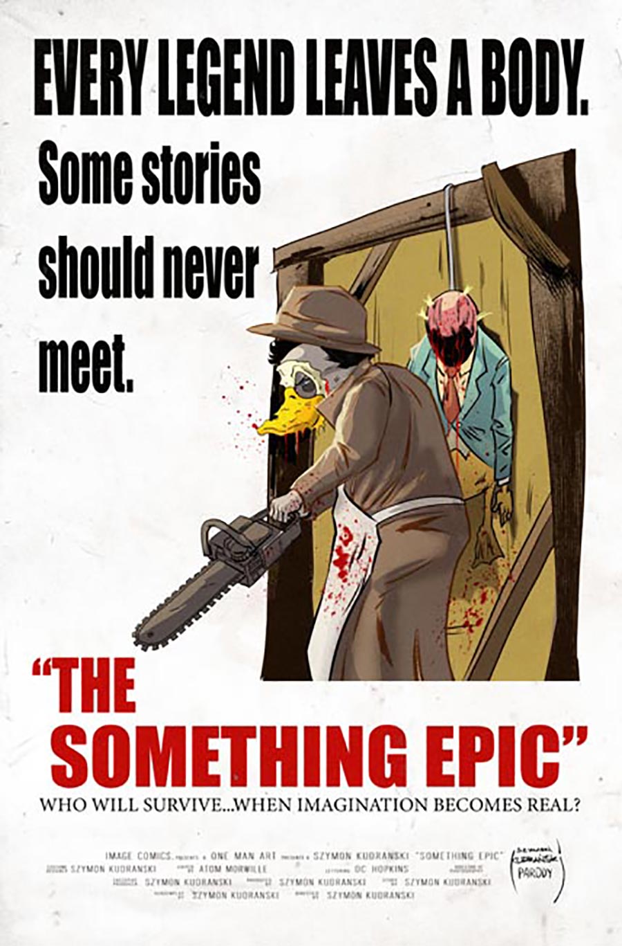 Something Epic #17 Cover B Variant Szymon Kudranski Texas Chainsaw Massacre Homage Cover