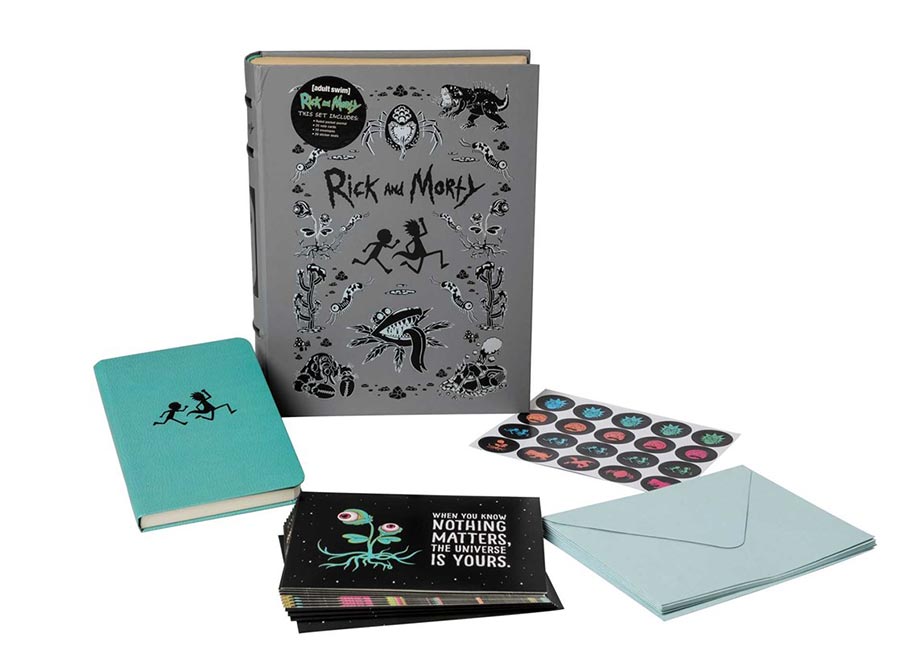 Rick And Morty Deluxe Note Card Set (With Keepsake Book Box)
