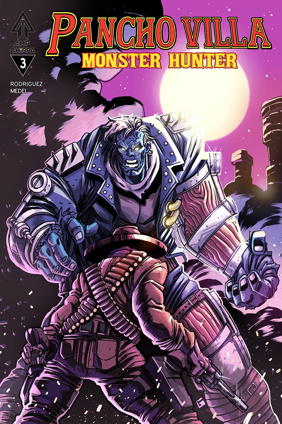 Pancho Villa Monster Hunter #3 Cover A Regular Guillermo Villarreal Cover