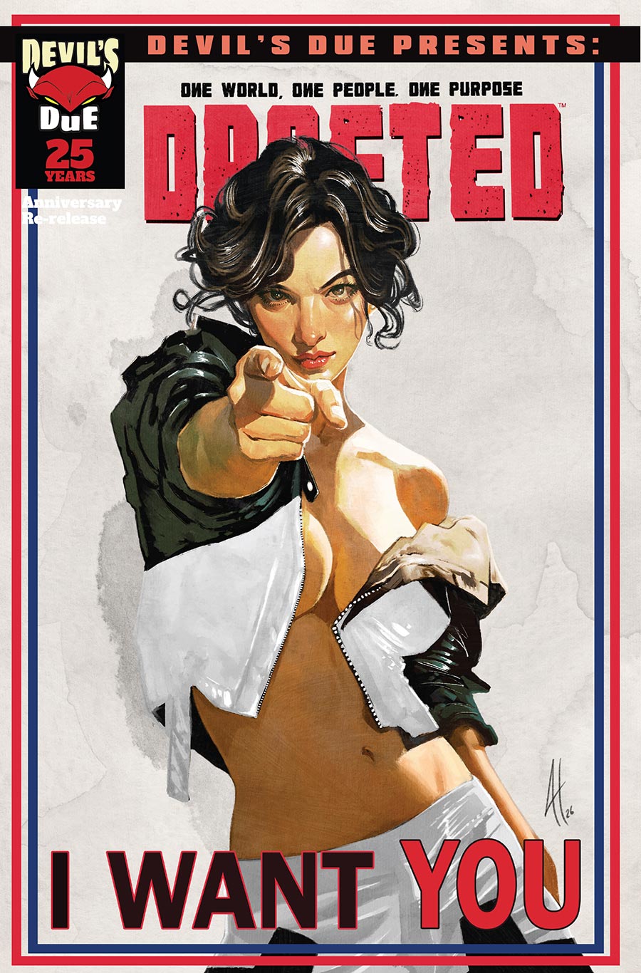 Devils Due Presents Drafted #1 (One Shot) Cover B Variant Joel H Herrera Cover