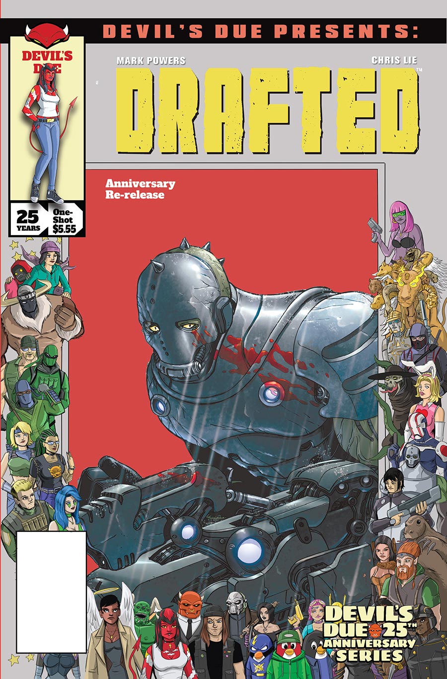 Devils Due Presents Drafted #1 (One Shot) Cover D Variant Chris Lie & Josh Blaylock 25th Anniversary Homage Cover