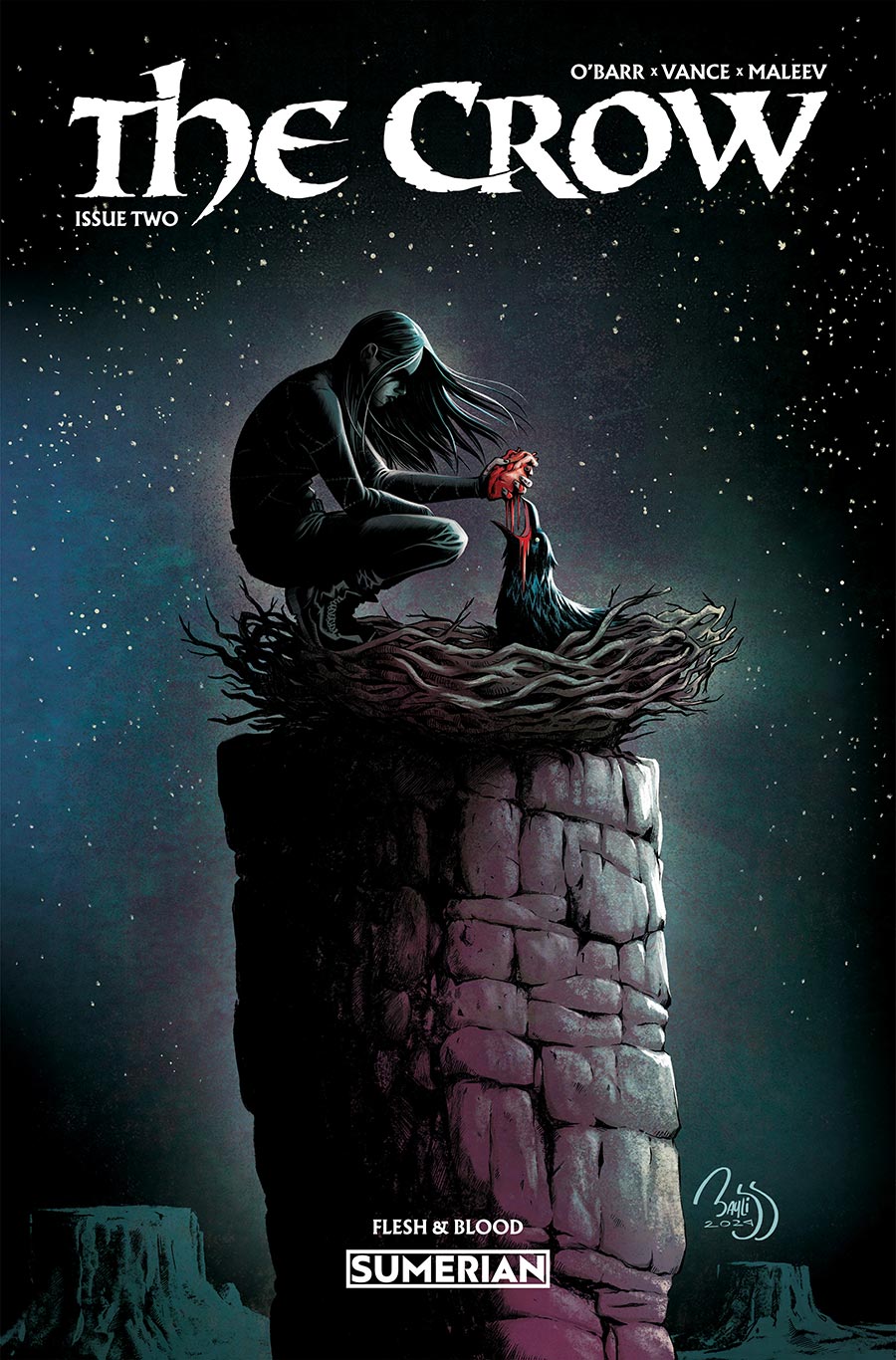 Crow Flesh And Blood (Sumerian Comics) #2 Cover B Variant Daniel Bayliss Cover