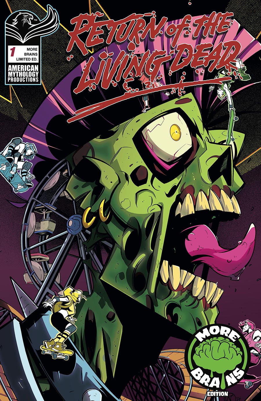 Return Of The Living Dead #1 Cover I Limited Edition Andrea Arcari More Brains Variant Cover