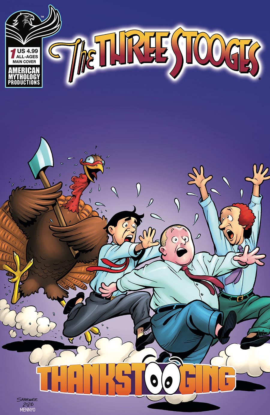Three Stooges Thankstooging #1 (One Shot) Cover A Regular Eric Shanower Cover