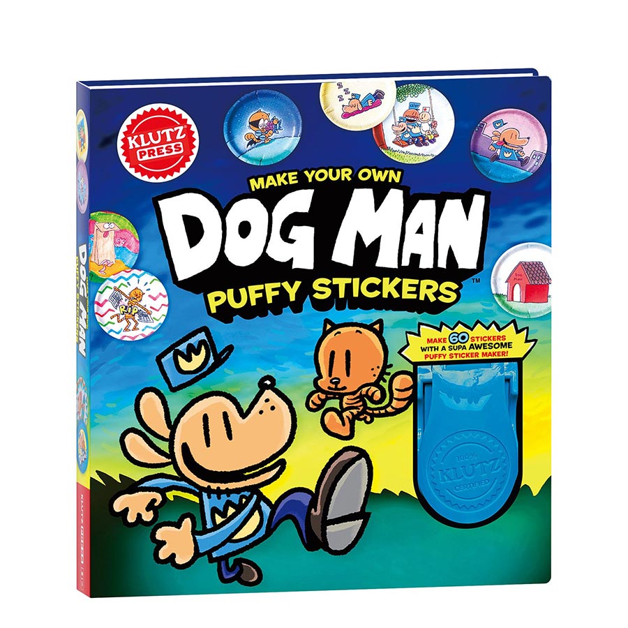 Make Your Own Dog Man Puffy Stickers HC