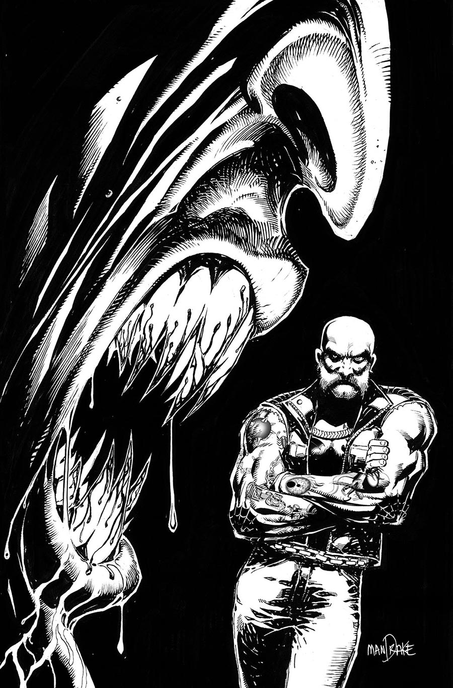 Vampire The Masquerade Wake In Hate #1 Cover G Variant Tom Mandrake Inks Virgin Card Stock Cover