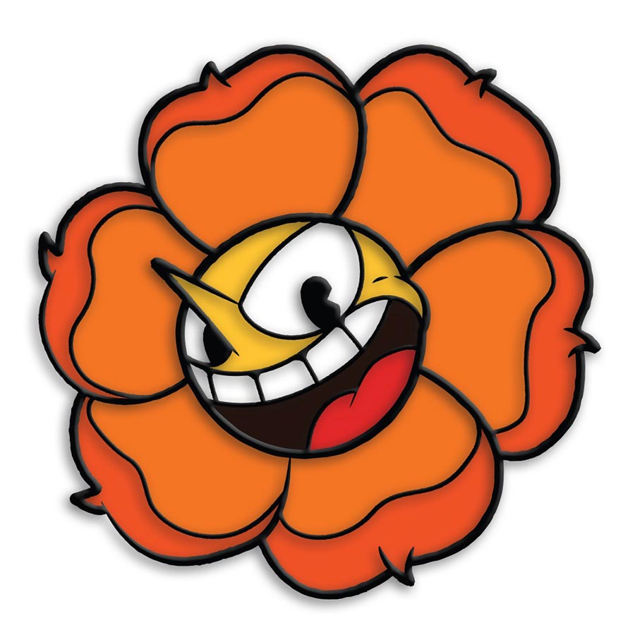 Cuphead Enamel Pin Badge - Cagney Carnation