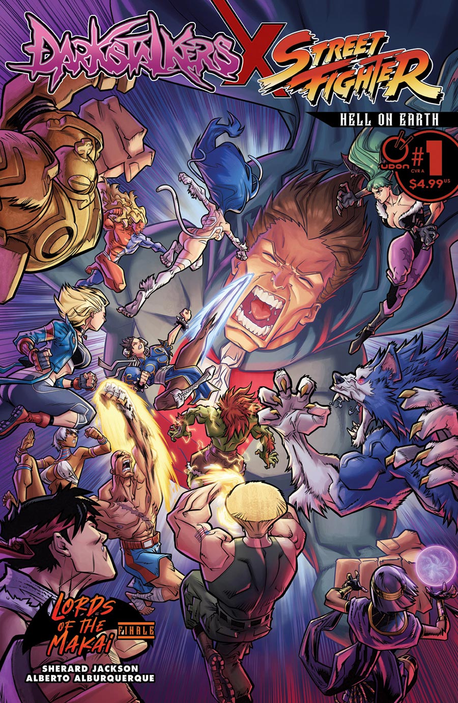 Darkstalkers x Street Fighter Hell On Earth #1 (One Shot) Cover A Regular Alberto Alburquerque Cover (Lords Of The Makai Part 6)