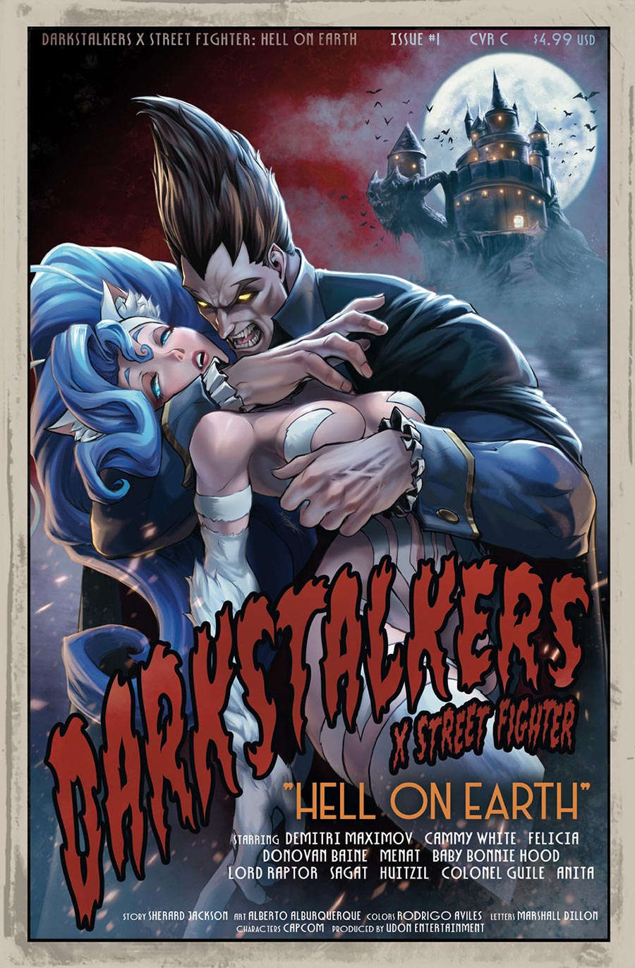 Darkstalkers x Street Fighter Hell On Earth #1 (One Shot) Cover C Variant Drax Gal Cover (Lords Of The Makai Part 6)