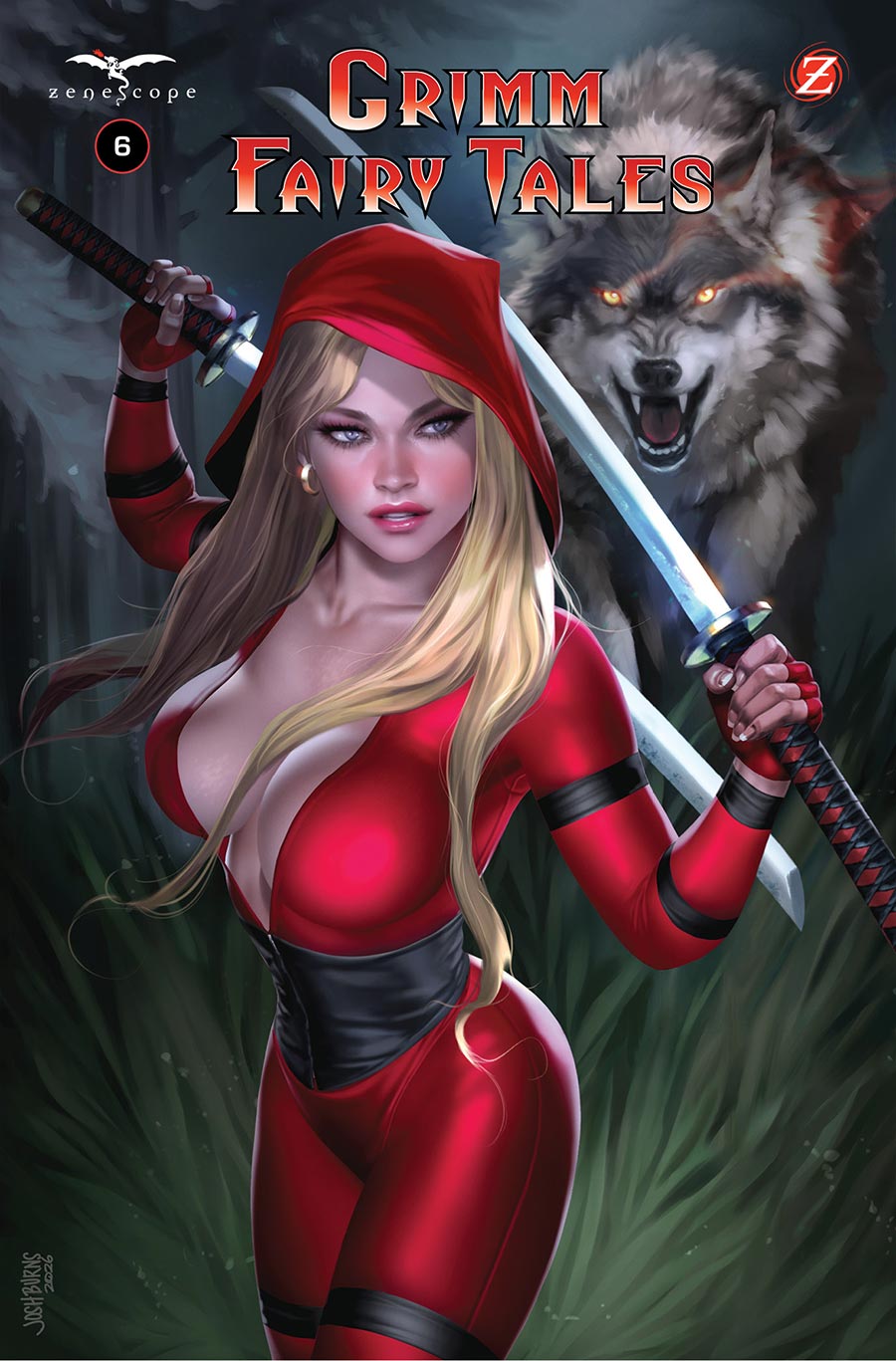 Grimm Fairy Tales Vol 3 #6 Blood Of The Werewolf Cover C Variant Josh Burns Cover