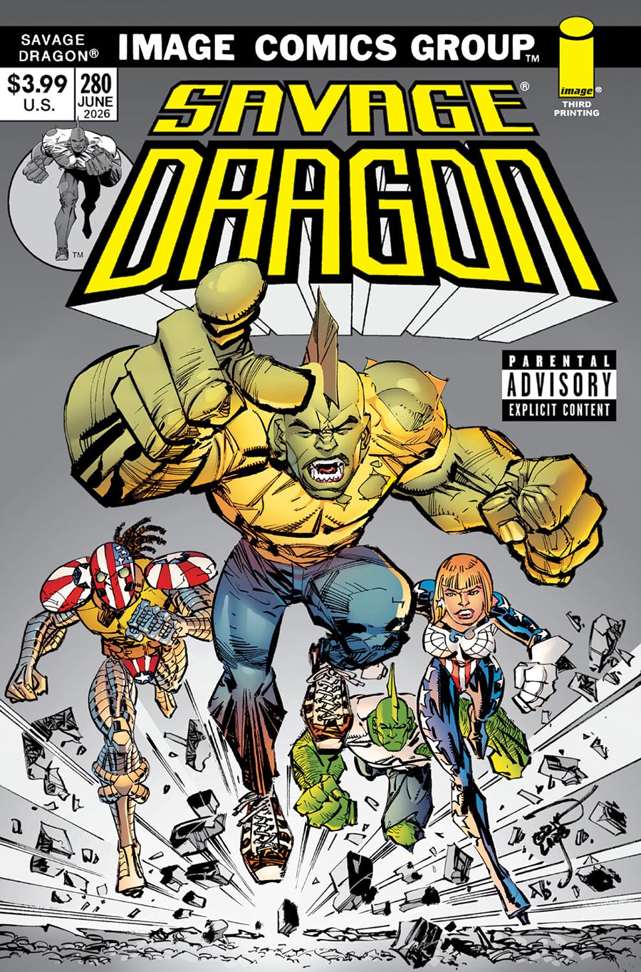 Savage Dragon Vol 2 #280 Cover E 3rd Ptg