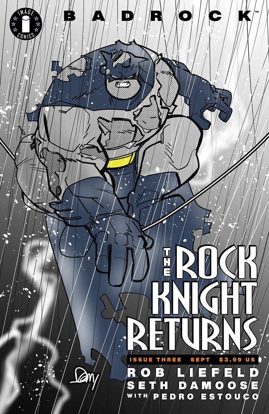 Rob Liefelds Badrock #3 Cover F Incentive Seth Damoose Bat Rock Variant Cover