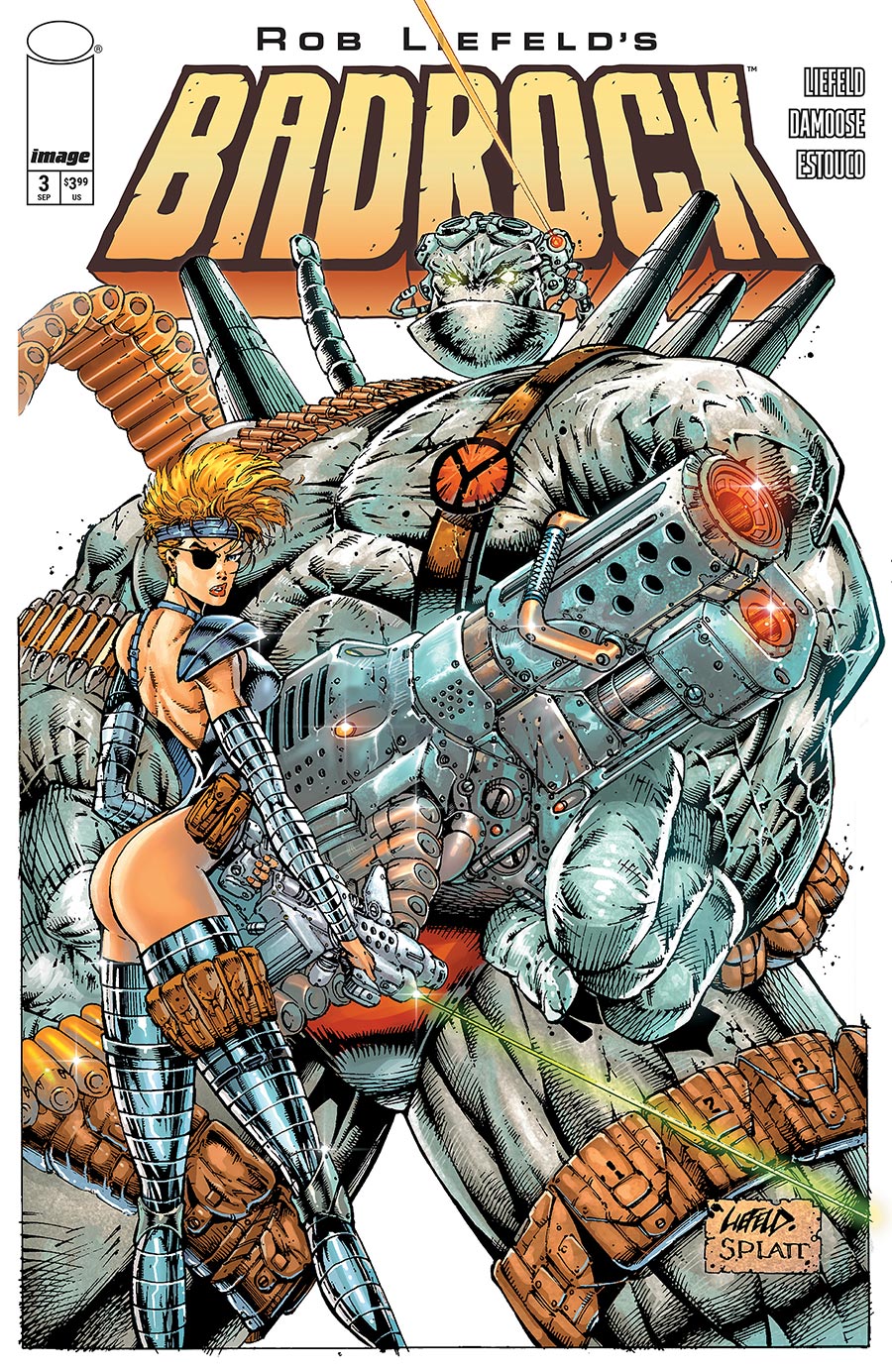 Rob Liefelds Badrock #3 Cover G Incentive Rob Liefeld & Stephen Platt Variant Cover