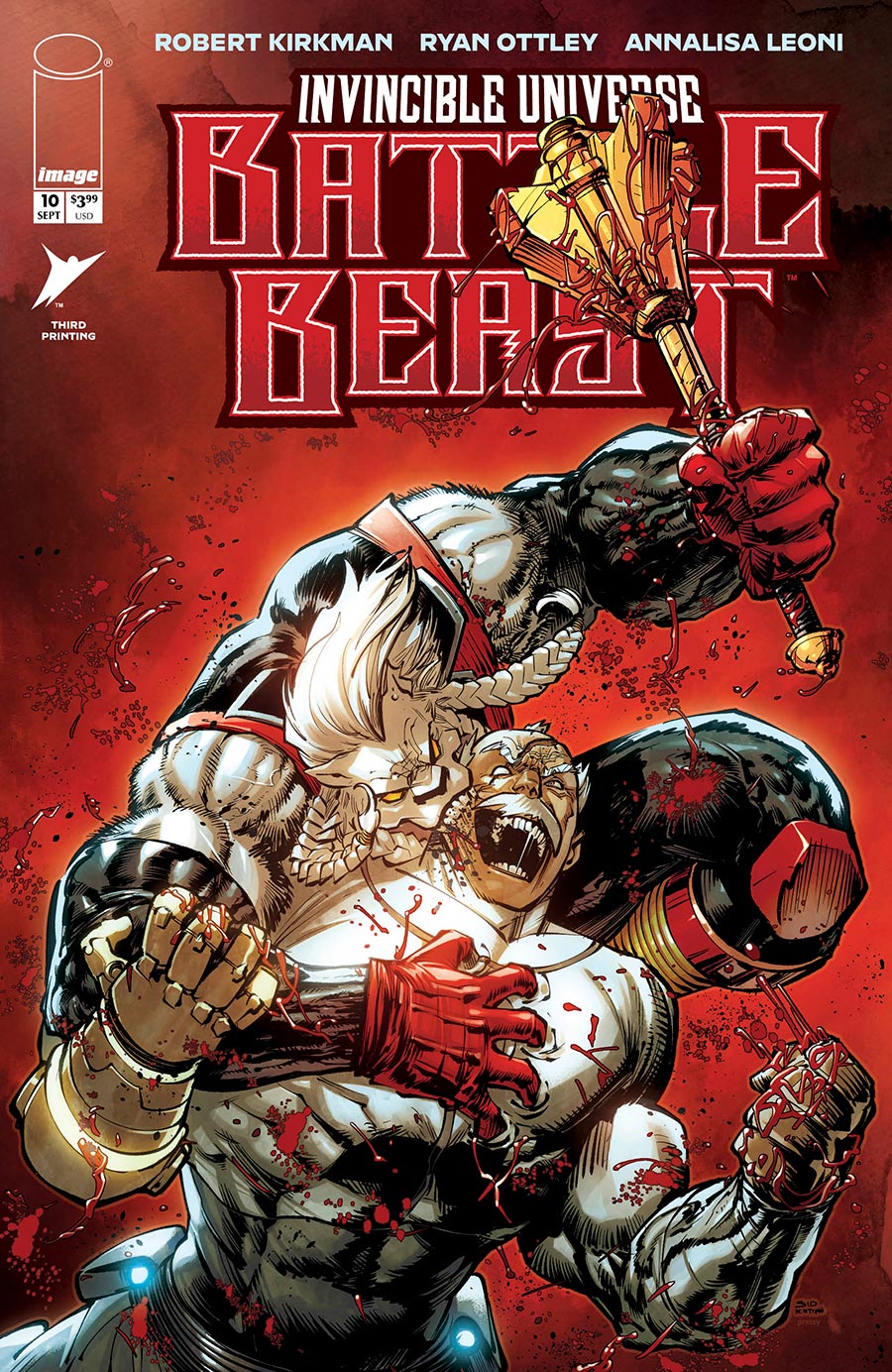 Invincible Universe Battle Beast #10 Cover H 3rd Ptg
