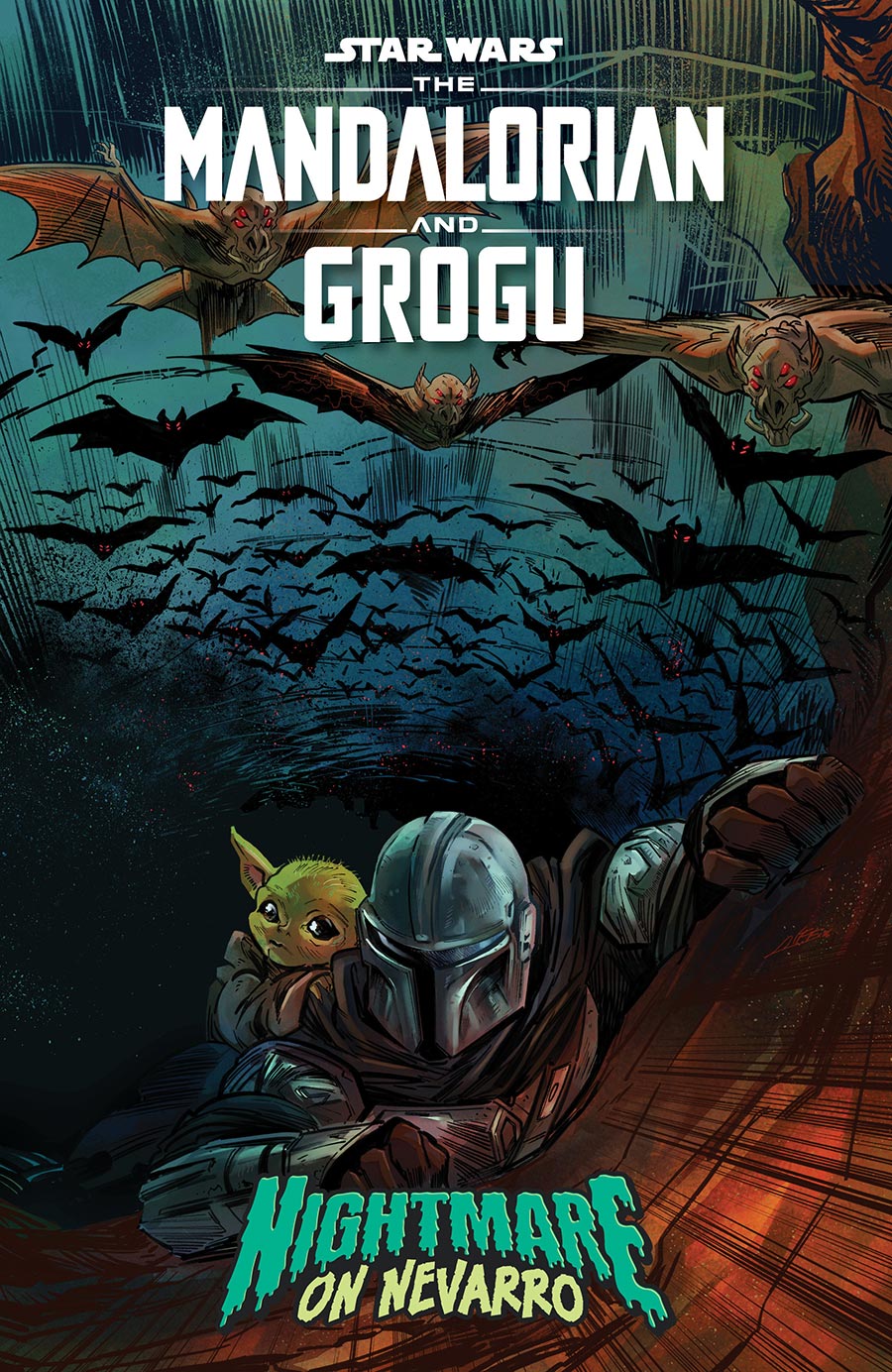 Star Wars The Mandalorian And Grogu Nightmare On Nevarro #1 (One Shot) Cover G Variant Soo Lee Metal Cover