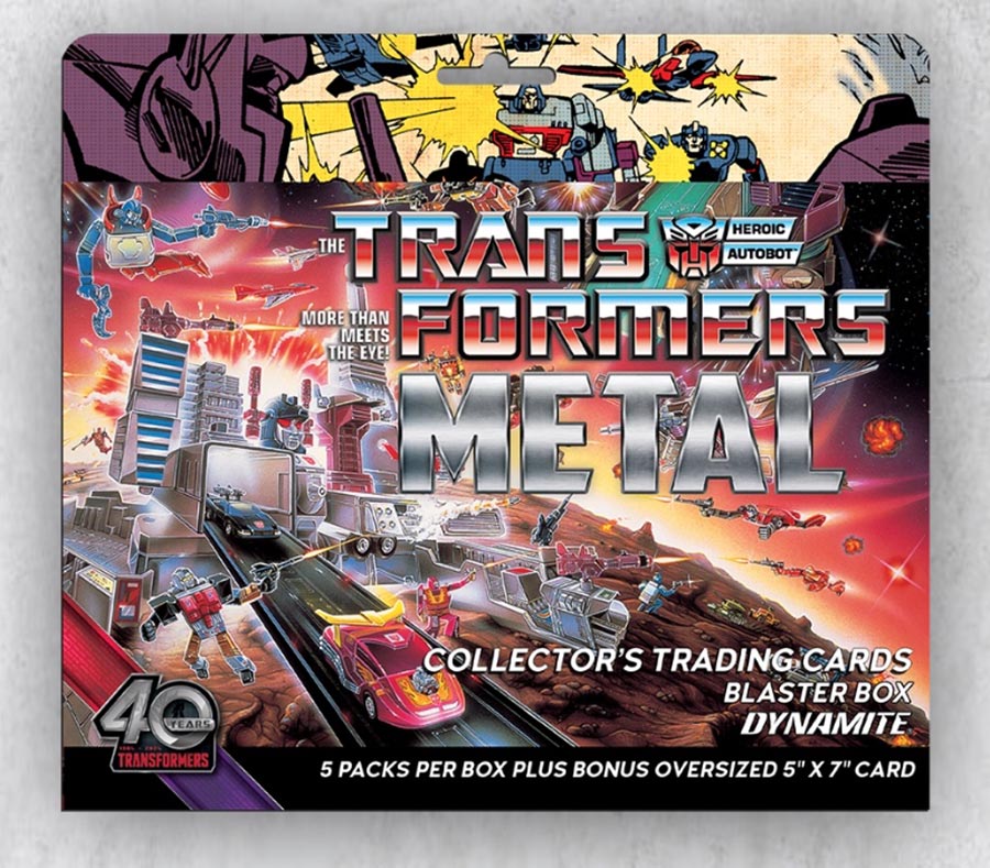 Transformers 40th Anniversary Metal Trading Cards Blaster Box