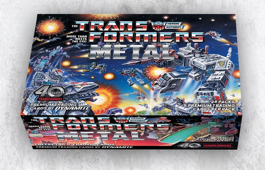 Transformers 40th Anniversary Metal Trading Cards Collectors Set Box